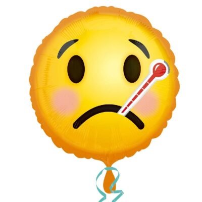 18"/45cm Globo Circular Emoji Que te Mejores Metalizado