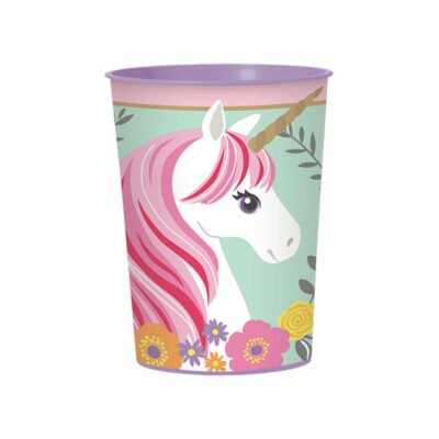 Vaso Plástico Unicornio Mágico para dulces – 452ml