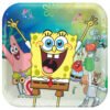 Platos Cartón 23cm Bob Esponja (8 uds.)