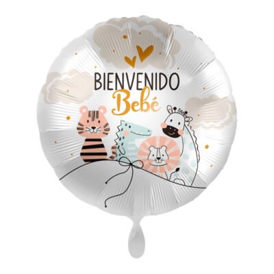 Globo foil «Bienvenido bebé» 43 cm