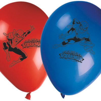 Globos Látex Impresos Ultimate Spiderman Web Warriors (8 uds.)