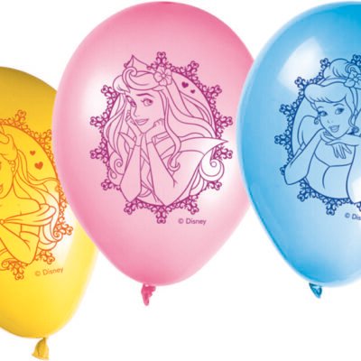 8 Globo Látex Impreso Princess Dreaming