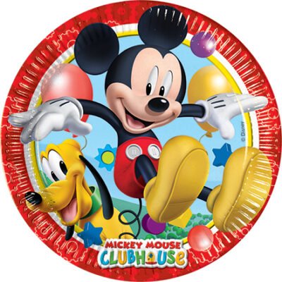 19,5 cm. Platos Cartón Mickey (8 uds.)