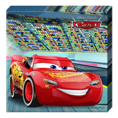 Servilletas papel 33x33cm Cars 3 (20 uds.)