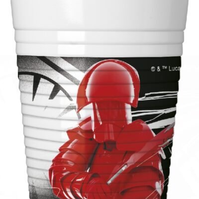 Vasos de Plástico 200ml Star Wars: Ultimo Jedi (8 uds.)