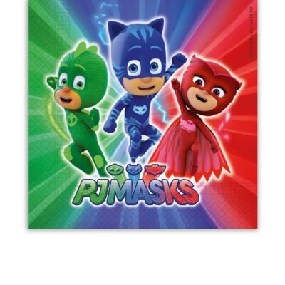 Servilletas papel 33x33cm Pjmasks (20 uds.)