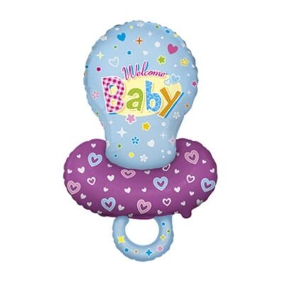 Globo foil chupete azul 58 cm