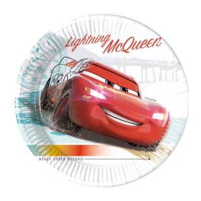 Platos Papel 20cm Cars Compostable (8 uds.)