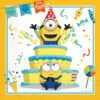 Servilletas papel 33x33cm Minions (20 uds.)
