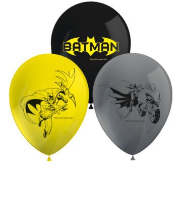 Globos Látex Batman 12/30cm (8 uds.)