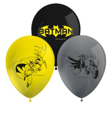 Globos Látex Batman 12/30cm (8 uds.)