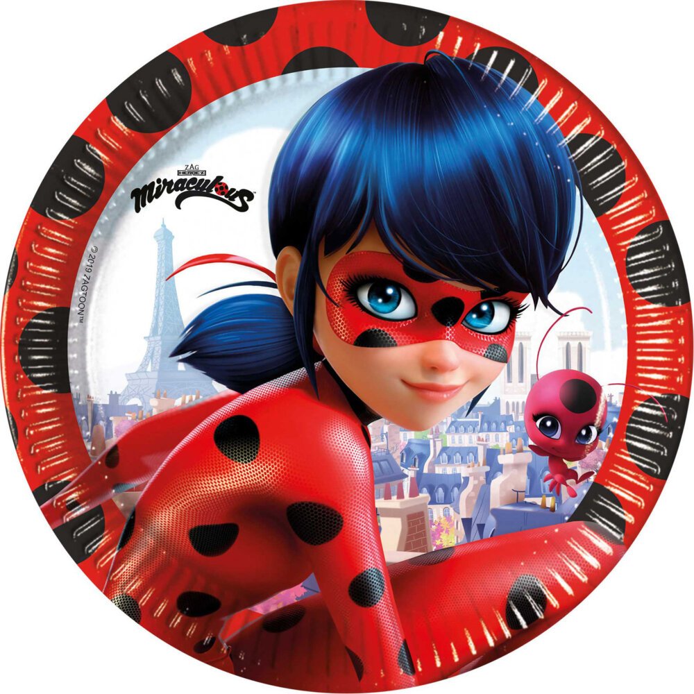 Platos 23cm Ladybug (8 uds.)