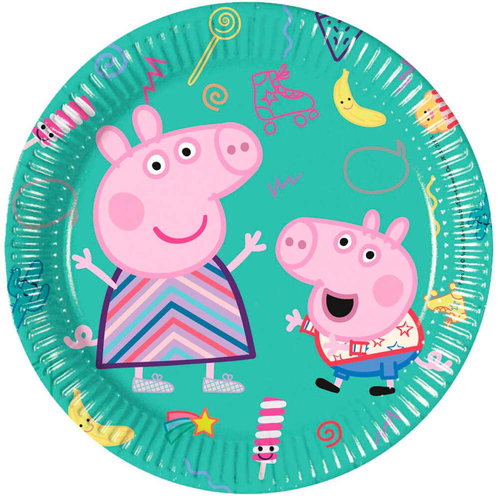 Platos 20cm Peppa Pig (8 uds.)