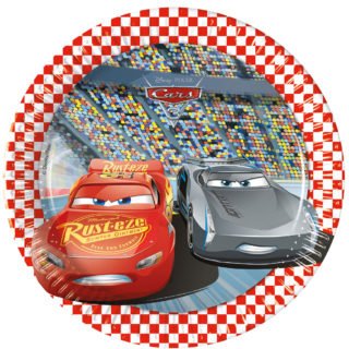 Platos Cartón 20cm Cars 3 (8 uds.)