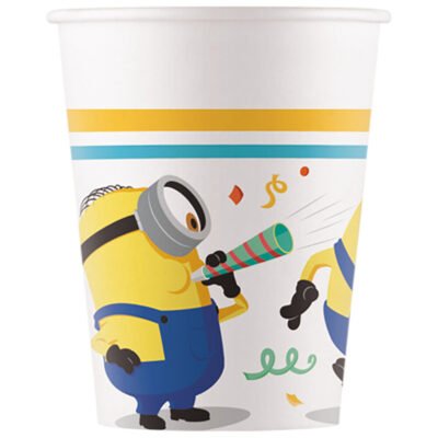 Vasos Papel 200ml Minions (8 uds.)