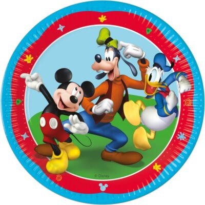 Platos Cartón Mickey Rock House (8 uds.)