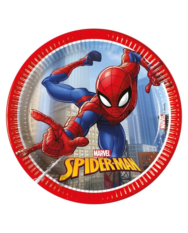 Platos 20cm Spiderman (8 uds.)