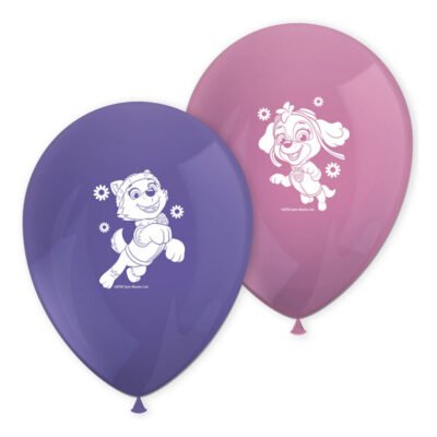 Globos Látex Patrulla Canina Rosa (8 uds.)