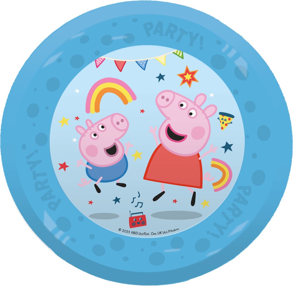 Plato 21cm Plástico Reutilizable 21cm Peppa Pig