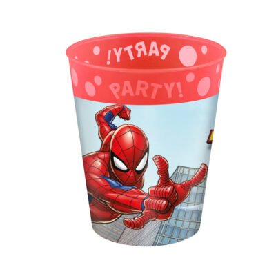 Vaso Plástico Reutilizable 250ml Spiderman