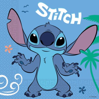 Servilletas 33×33 Stitch Y Angel (20 uds.)