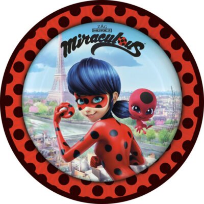 Platos Cartón 23cm Ladybug (8 uds.)