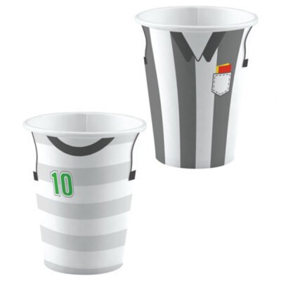 Vasos 250ml Fútbol (8 uds.)