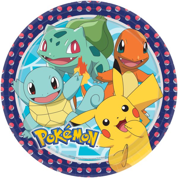 Platos 23cm Pokemon (8 uds.)