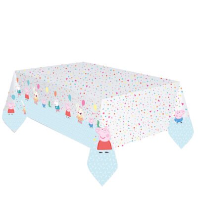 Mantel Plast. Peppa Pig Party 1,8mx1,2m