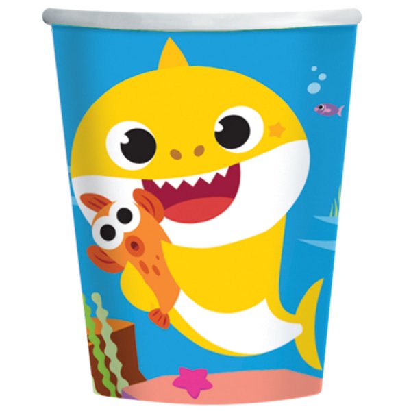 Vasos Papel 266ml Baby Shark (8 uds.)