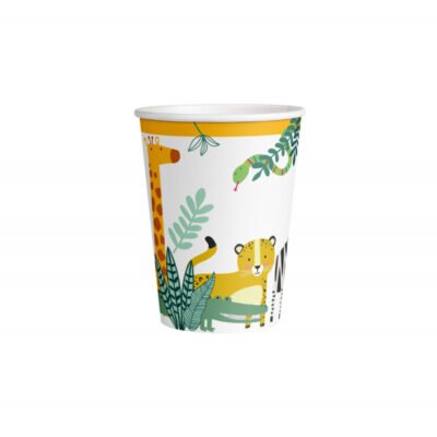 Vasos de Papel 250ml Selva (8 uds.)