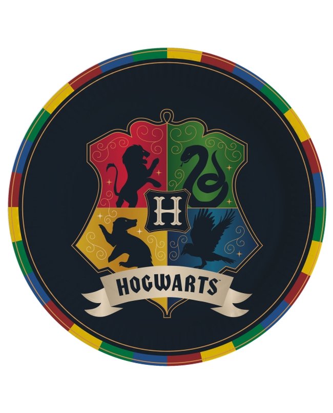 Platos 23cm Harry Potter Escudos (8 uds.)