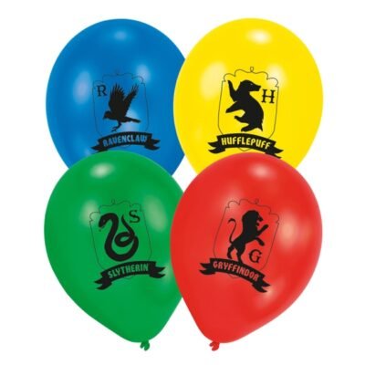 Globos Látex 27,5cm Harry Potter Escudos