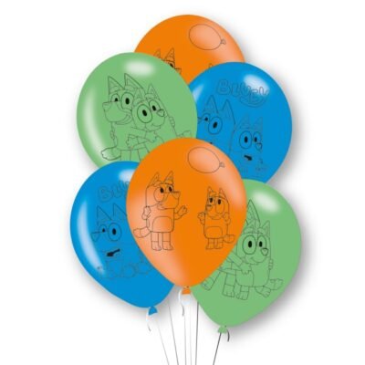 Globos Látex 27,5cm Bluey (6 uds.)