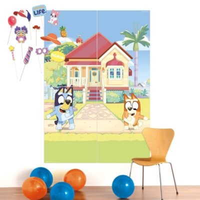 Decoración Kit Pared Bluey 4X70X102cm