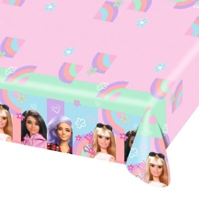 Mantel Papel Barbie Dulce 120X180cm