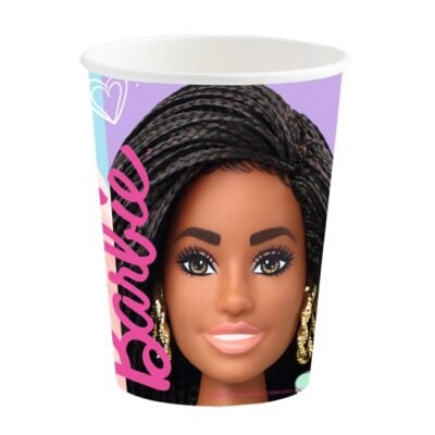 Vasos 250ml Papel Barbie Dulce (8 uds.)