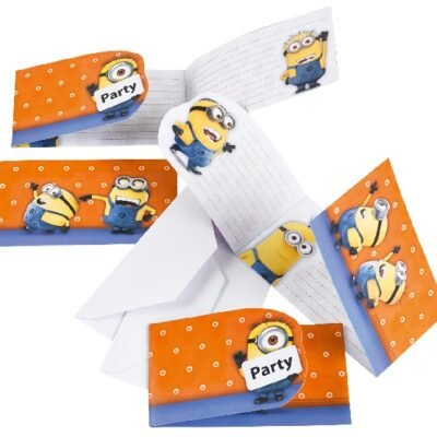 1 Pack de Invitaciones 6 Invitaciones Minions (6 uds.)