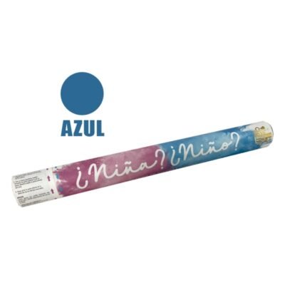 Cañón de confeti revelación de sexo azul (polvo)