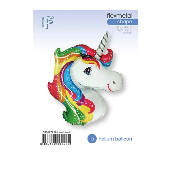 Unicornio Magical SuperShape globo foil P4 32"/82cm