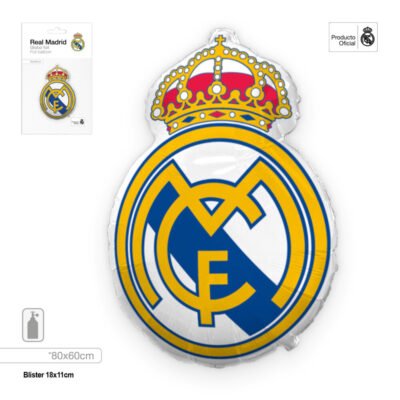 Globo Foil Real Madrid Escudo 80 X 60cm
