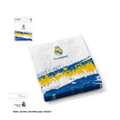 Servilletas 33 X 33cm Real Madrid Afición (12 uds.)