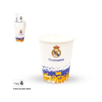Vasos Real Madrid Afición (8 uds.)