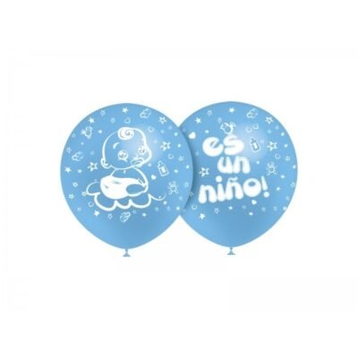 Globos «Es un niño» azul celeste 30 cm (8 uds.)