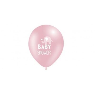 Globos Baby Shower rosa 30 cm (8 uds.)