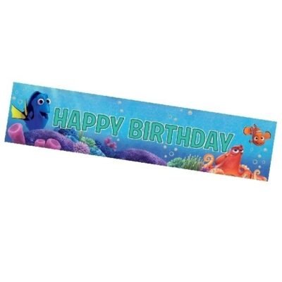 Banderín Finding Dory Holographic Foil Banner 2.7m x 20cm