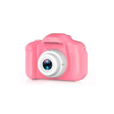 Cámara de fotos digital infantil rosa (12 Mpx, vídeo 1080p)