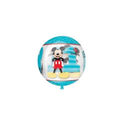 Globo Mickey Número 1 Esferico de 38cm