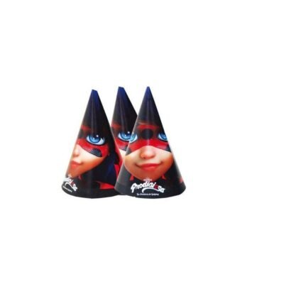 Gorros Cono Ladybug (6 uds.)