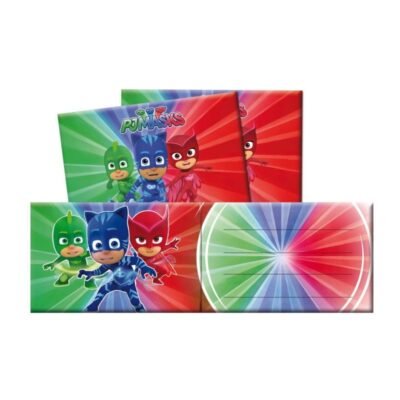 Invitaciones Pj Masks (6 uds.)